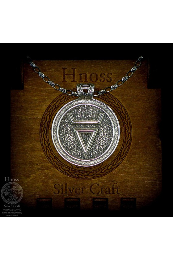Naszyjnik Welesa ze srebra, łańcuch i ekskluzywne pudełko