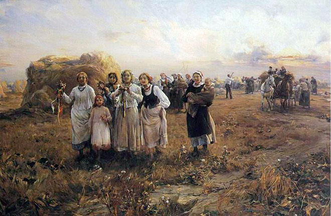 Alfred Wierusz-Kowalski, DOŻYNKI, ok. 1880 - 1890