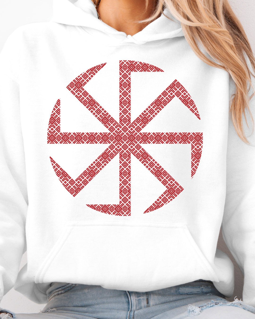 Kołowrót Ornament — Biały