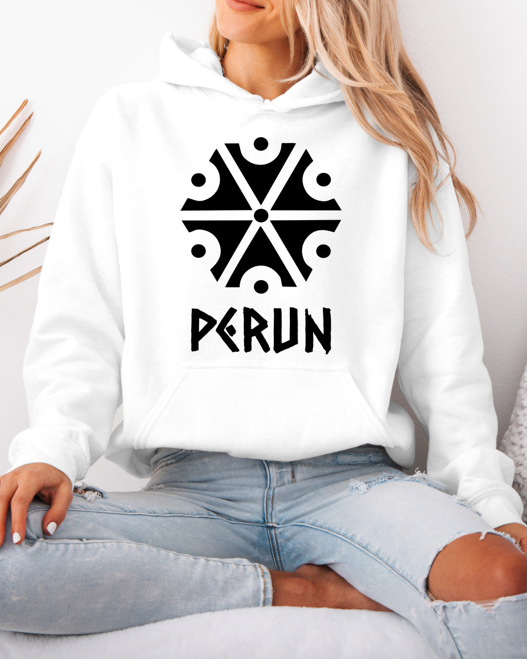 Perun Symbol — Biały