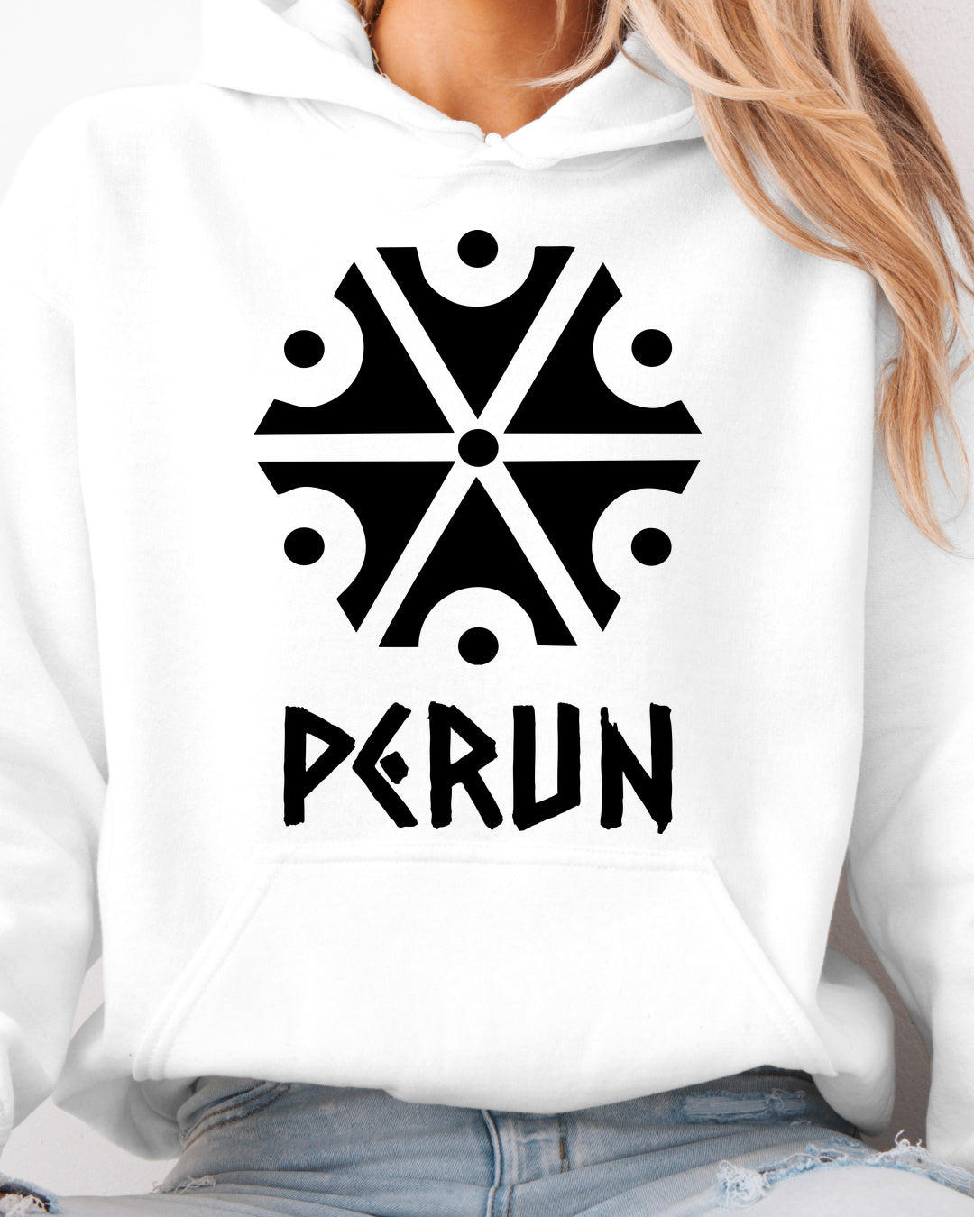 Perun Symbol — Biały