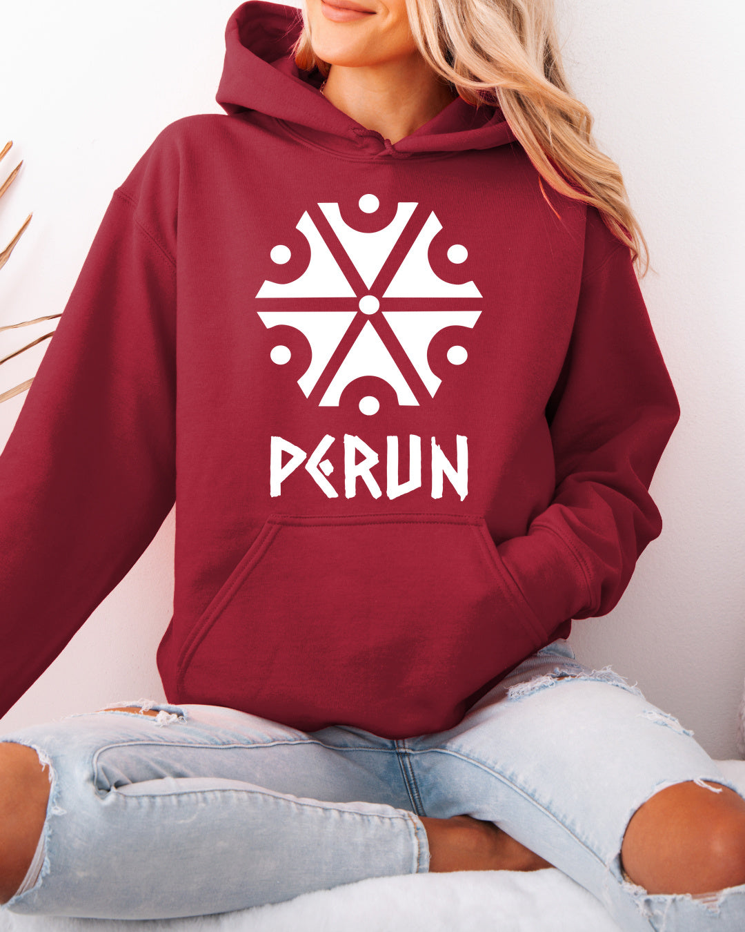 Perun Symbol — Czerwony