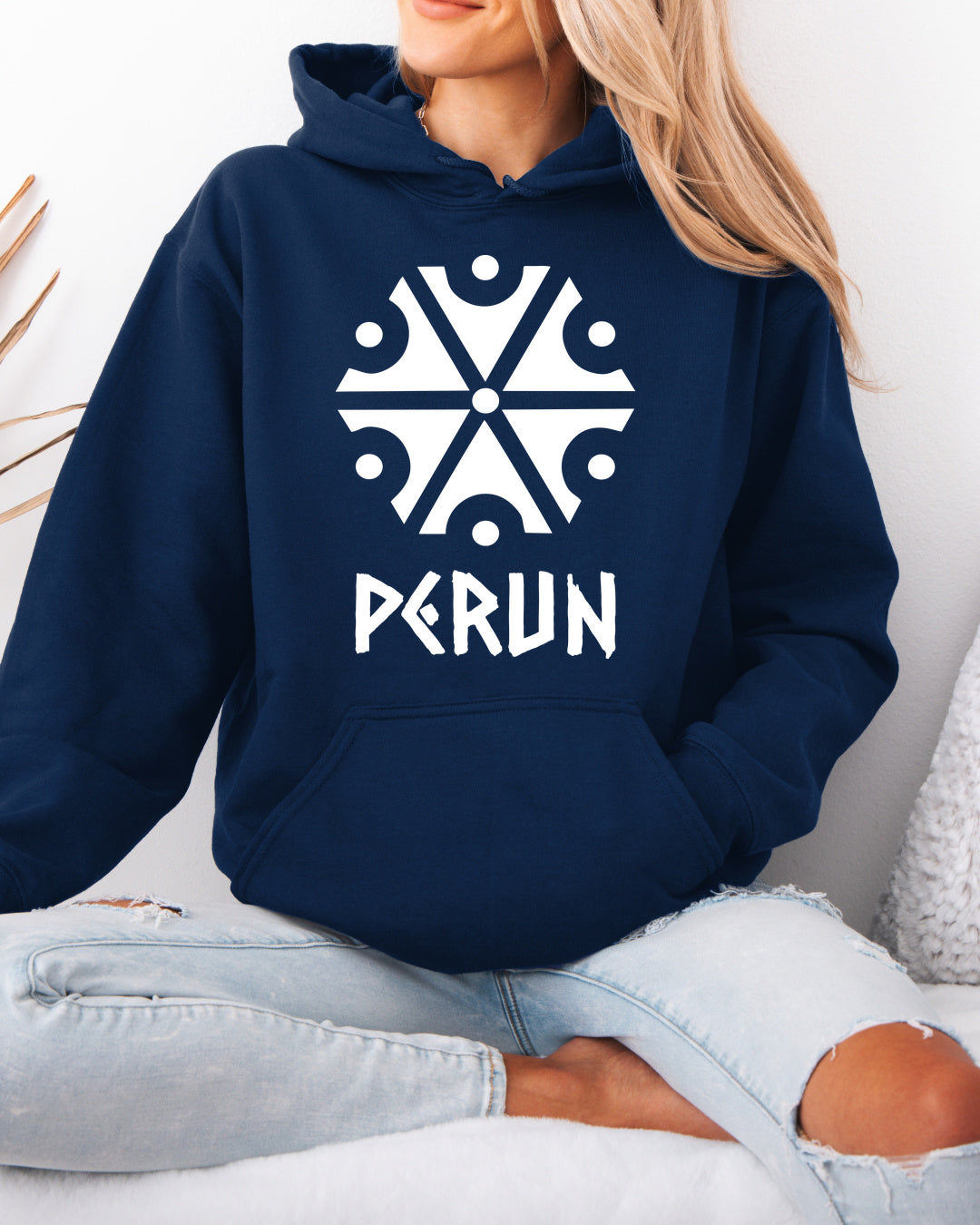 Perun Symbol — Granatowy