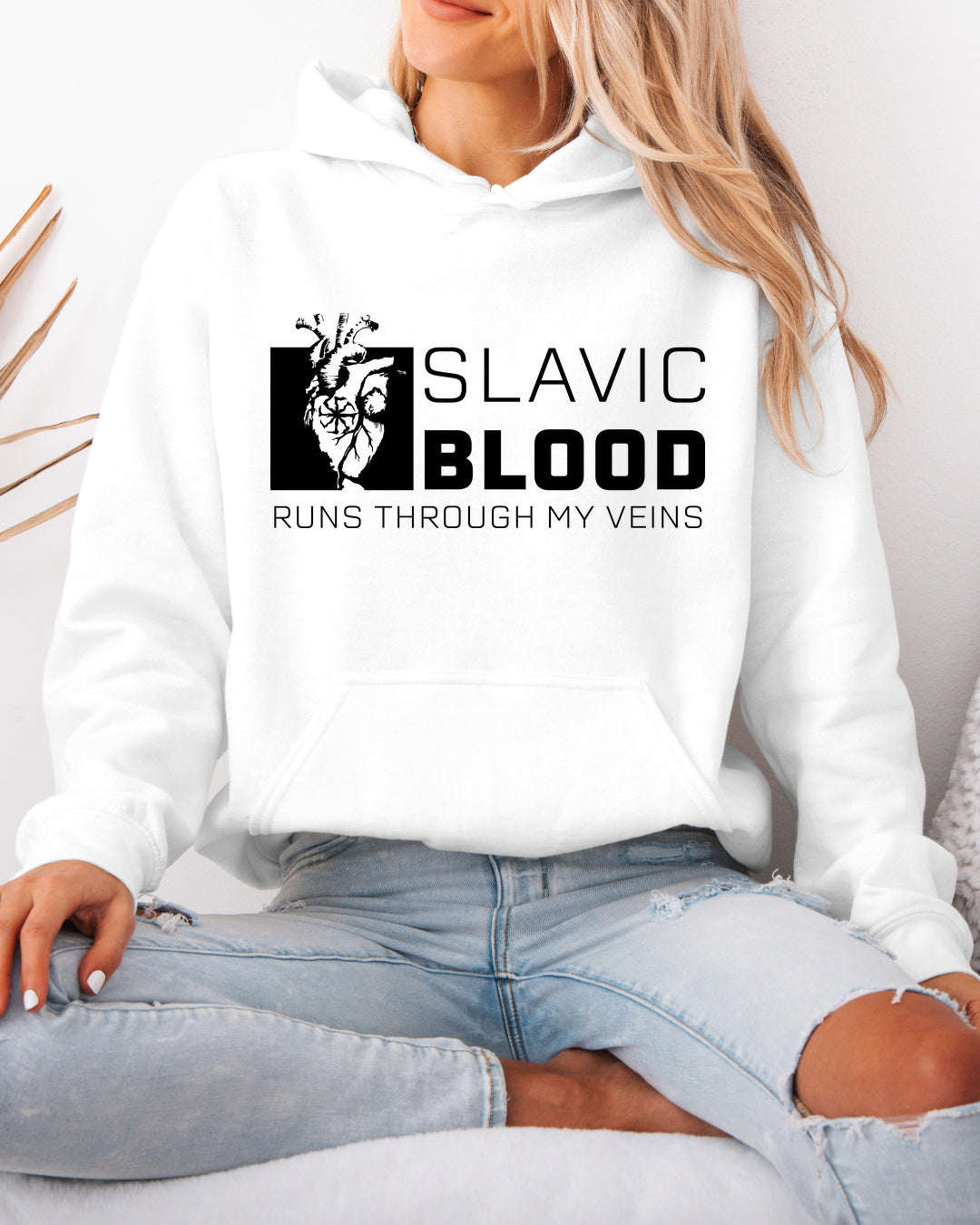 Slavic Blood Runs Through My Veins — Biały