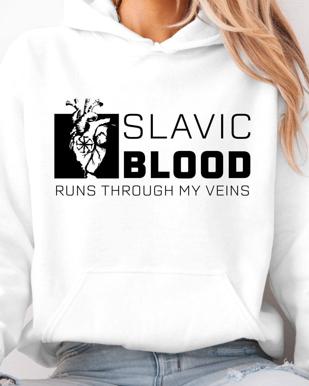 Slavic Blood Runs Through My Veins — Biały