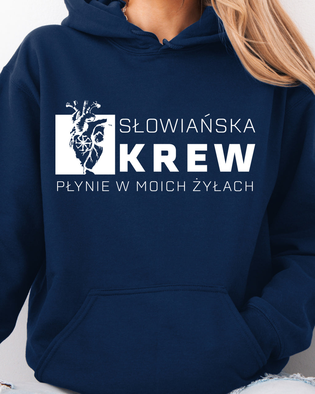 Słowiańska Krew Płynie w Moich Żyłach — Granatowy