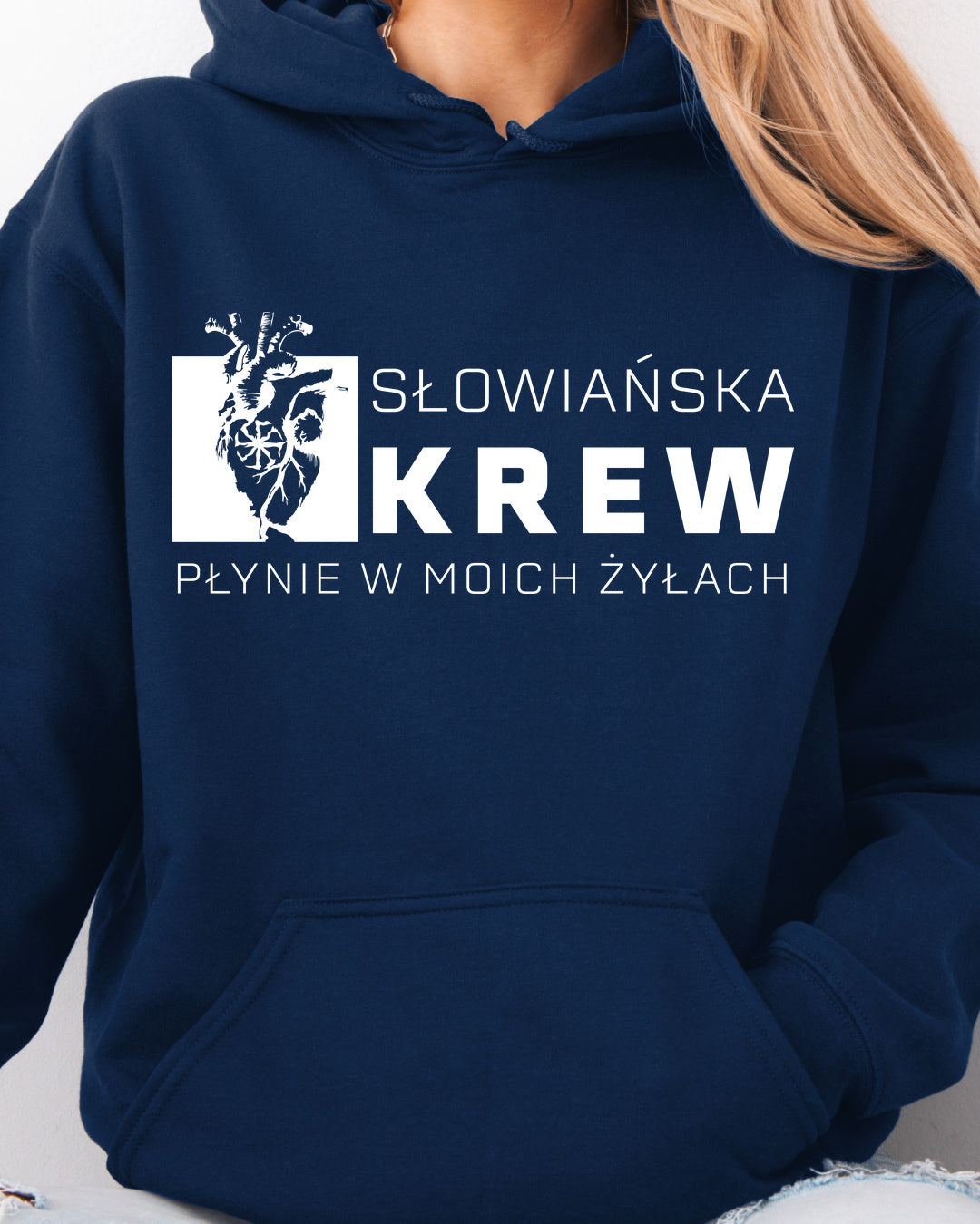 Słowiańska Krew Płynie w Moich Żyłach — Granatowy