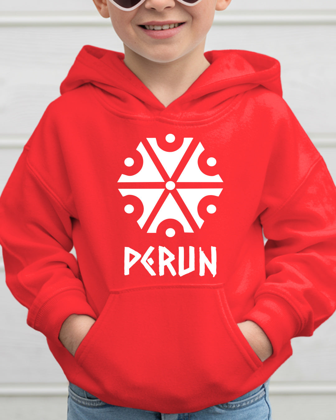 Perun Symbol — Czerwony