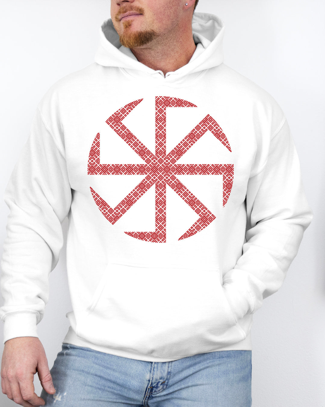 Kołowrót Ornament — Biały
