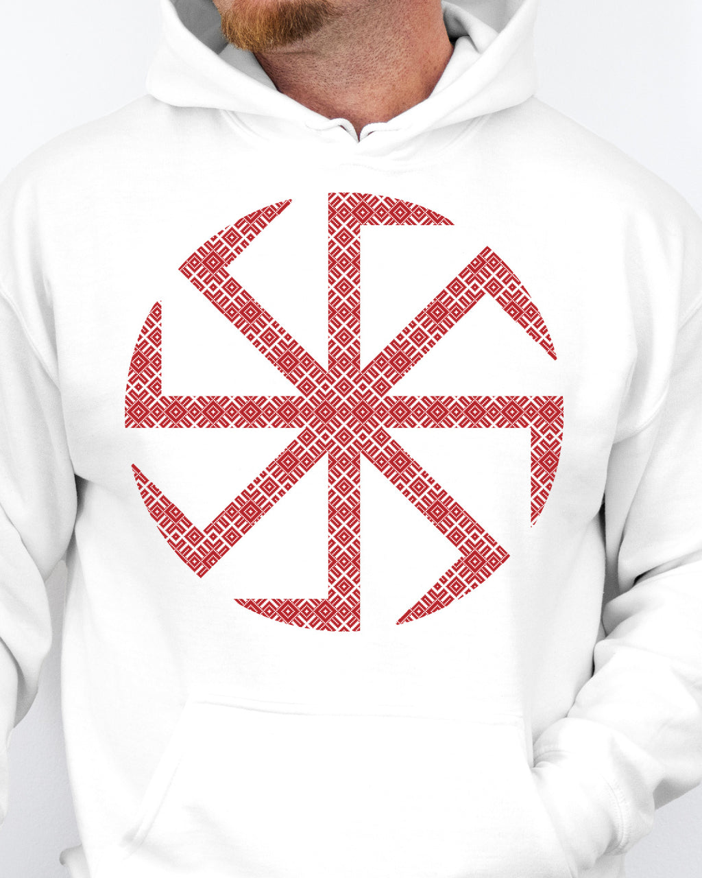 Kołowrót Ornament — Biały