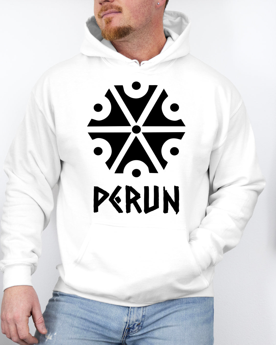 Perun Symbol — Biały