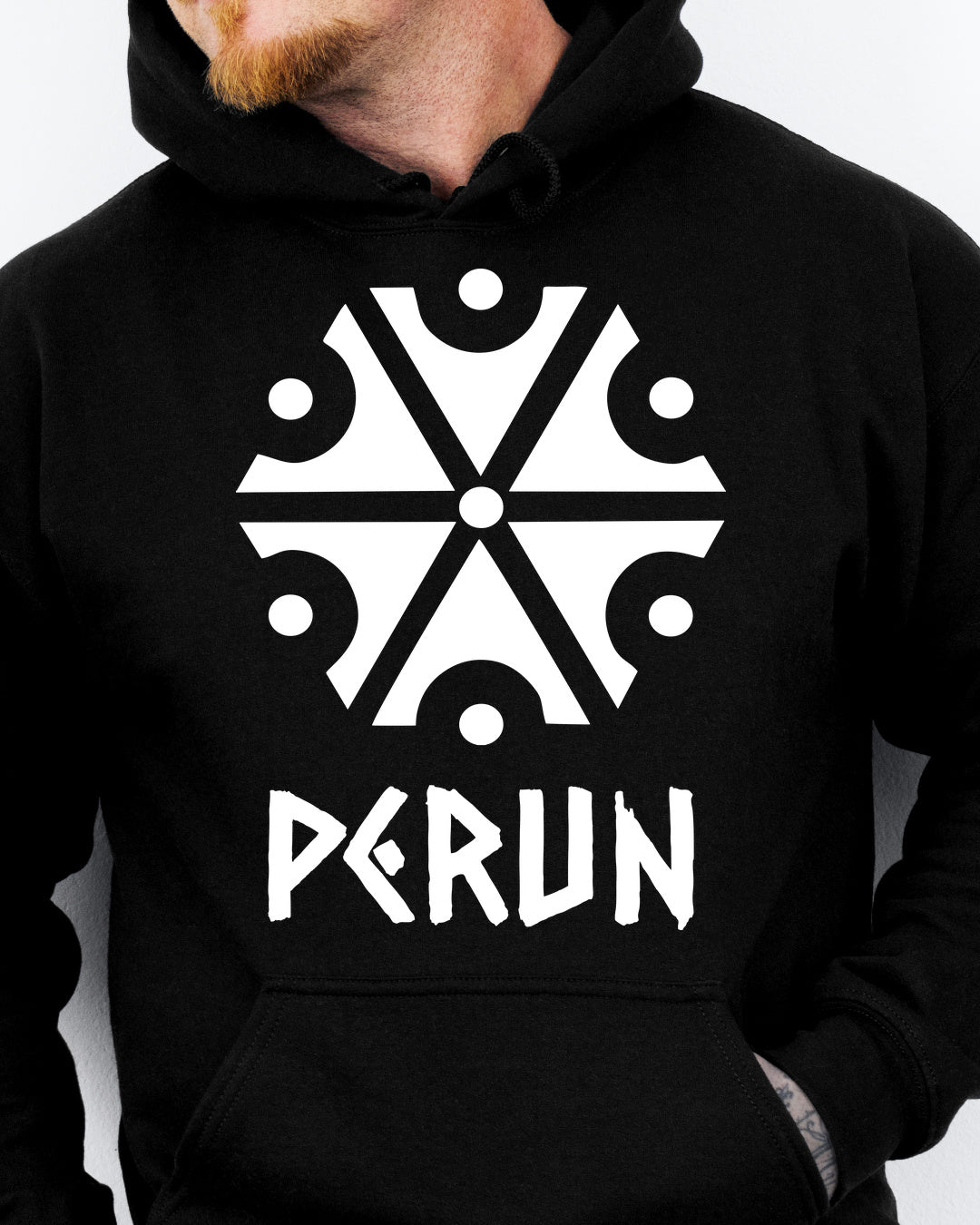 Perun Symbol — Czarny