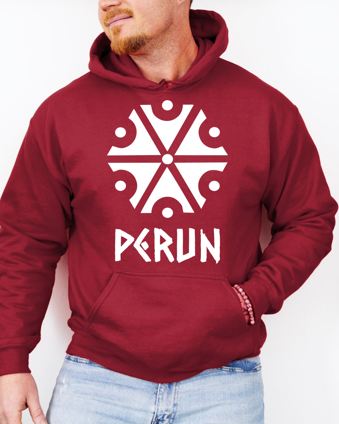 Perun Symbol — Czerwony