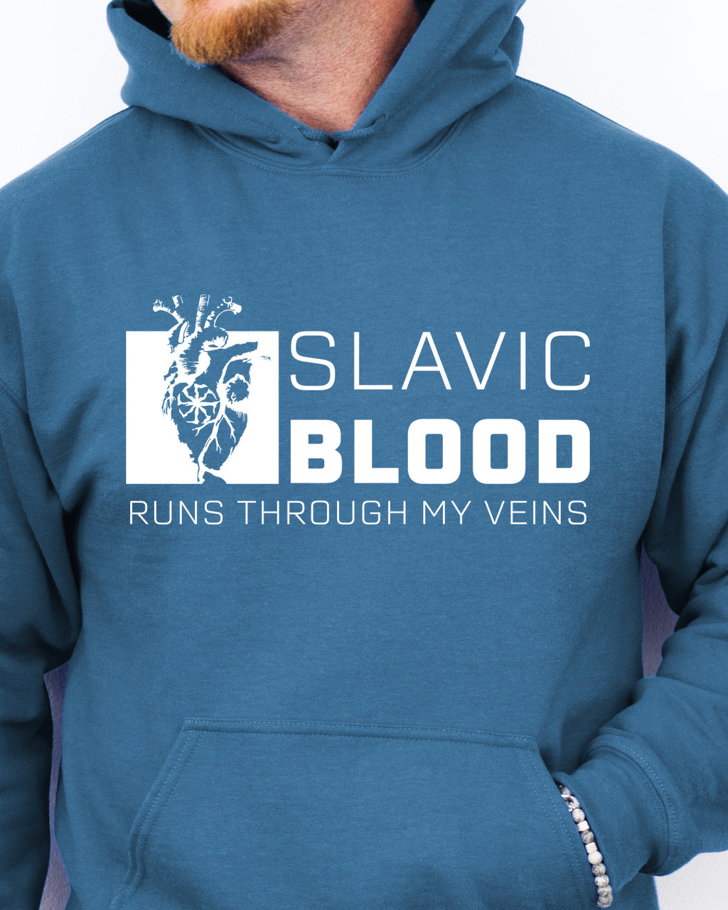 Slavic Blood Runs Through My Veins — Niebieski szafirowy