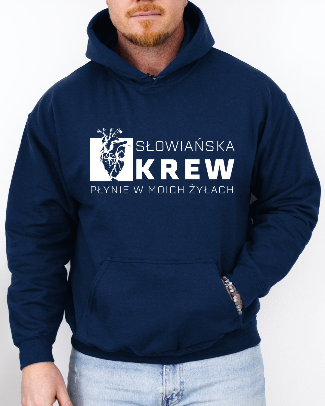 Słowiańska Krew Płynie w Moich Żyłach — Granatowy