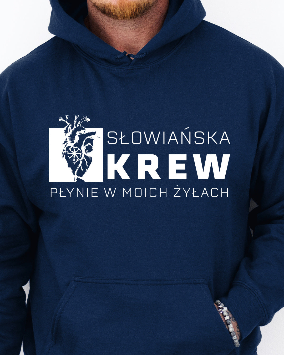 Słowiańska Krew Płynie w Moich Żyłach — Granatowy