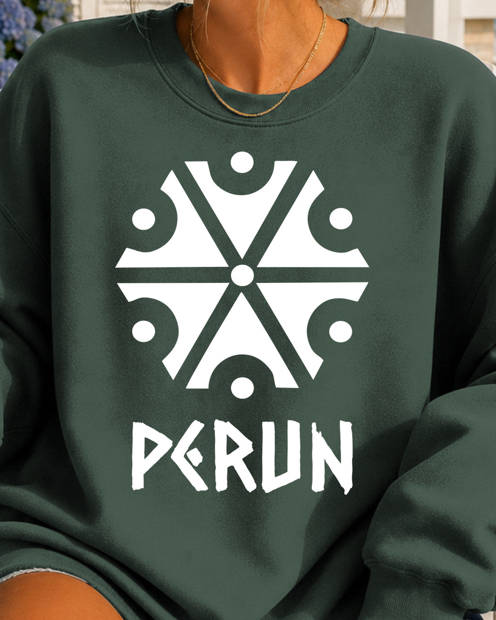 Perun Symbol — Zielony butelkowy