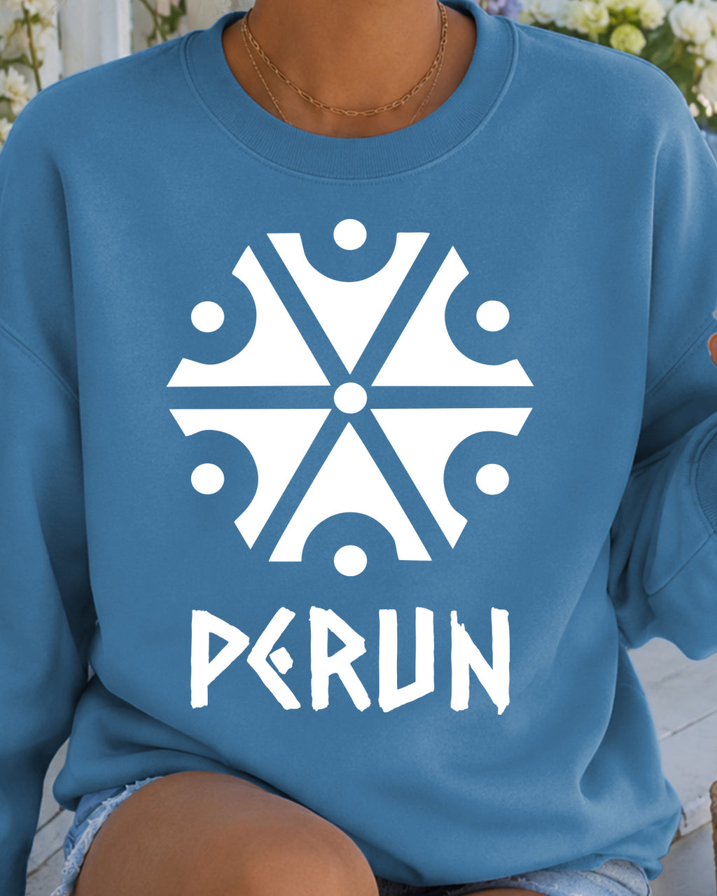 Perun Symbol — Niebieski szafirowy