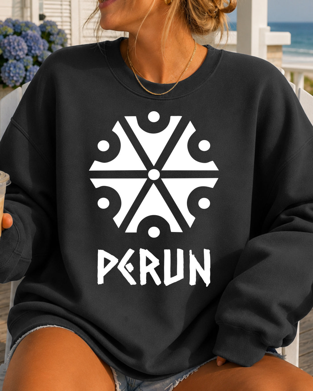 Perun Symbol — Grafitowy