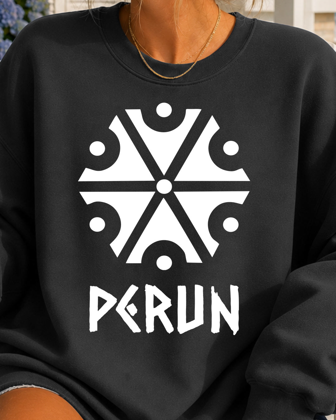 Perun Symbol — Grafitowy