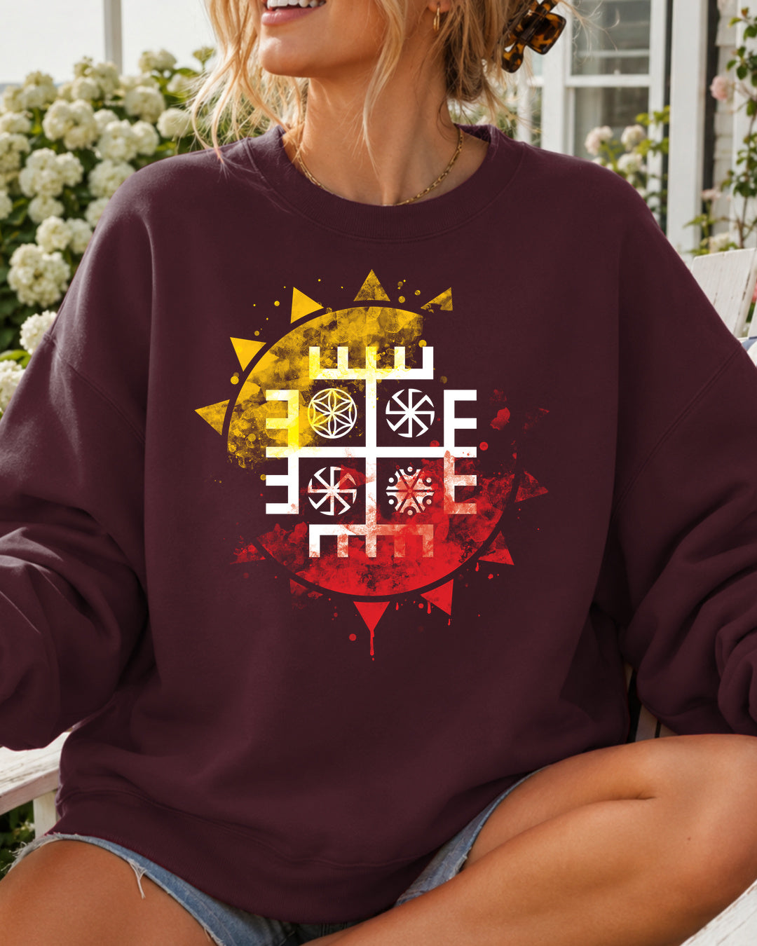 Ręce Boga Słońce — Bordowy