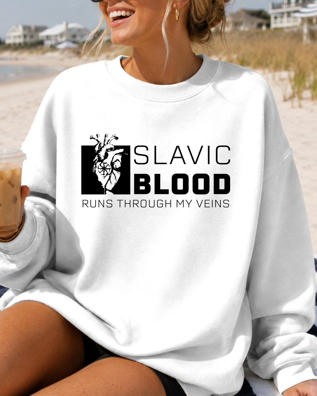 Slavic Blood Runs Through My Veins — Biały