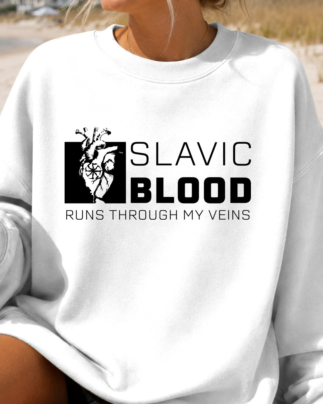 Slavic Blood Runs Through My Veins — Biały