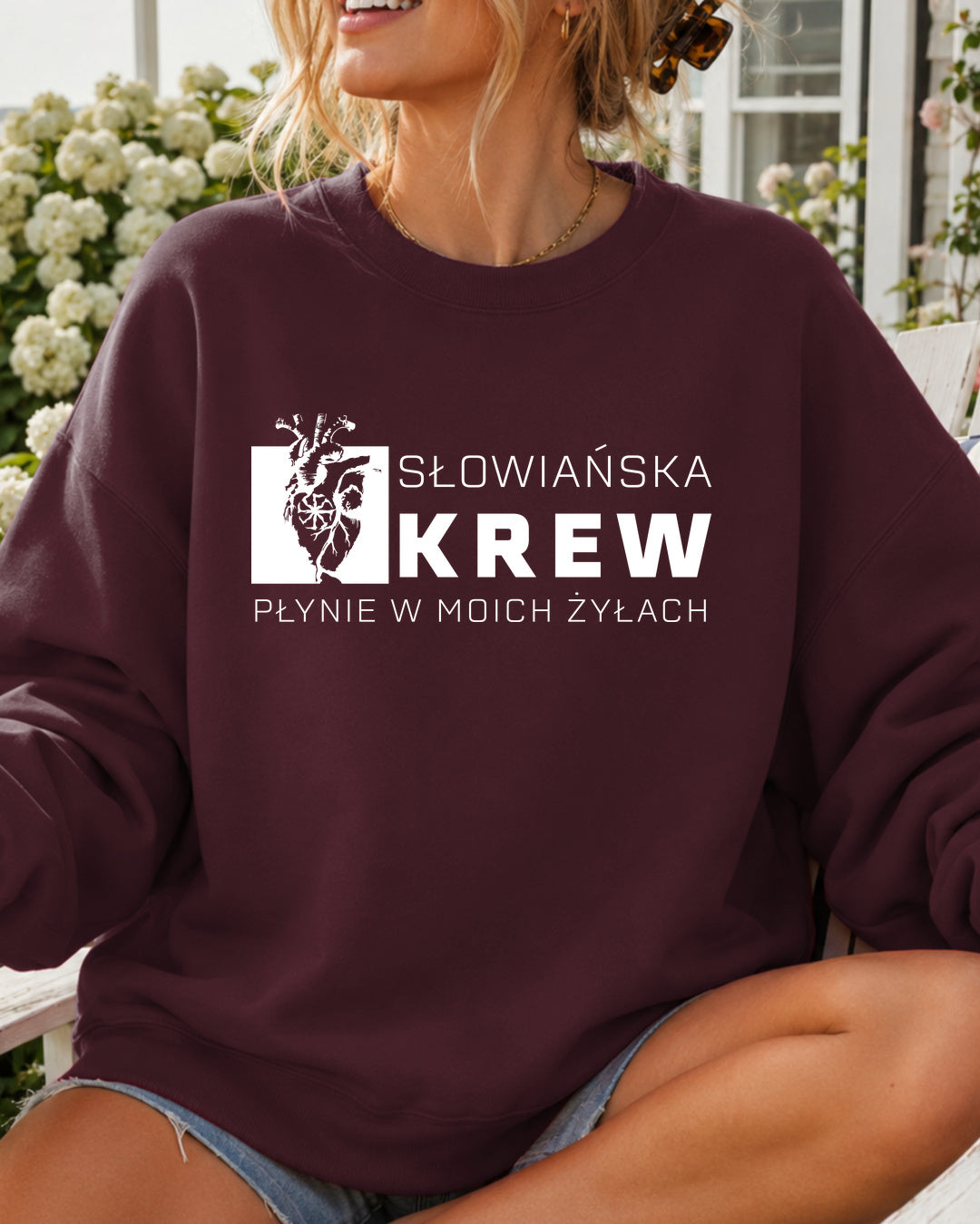Słowiańska Krew Płynie w Moich Żyłach — Bordowy