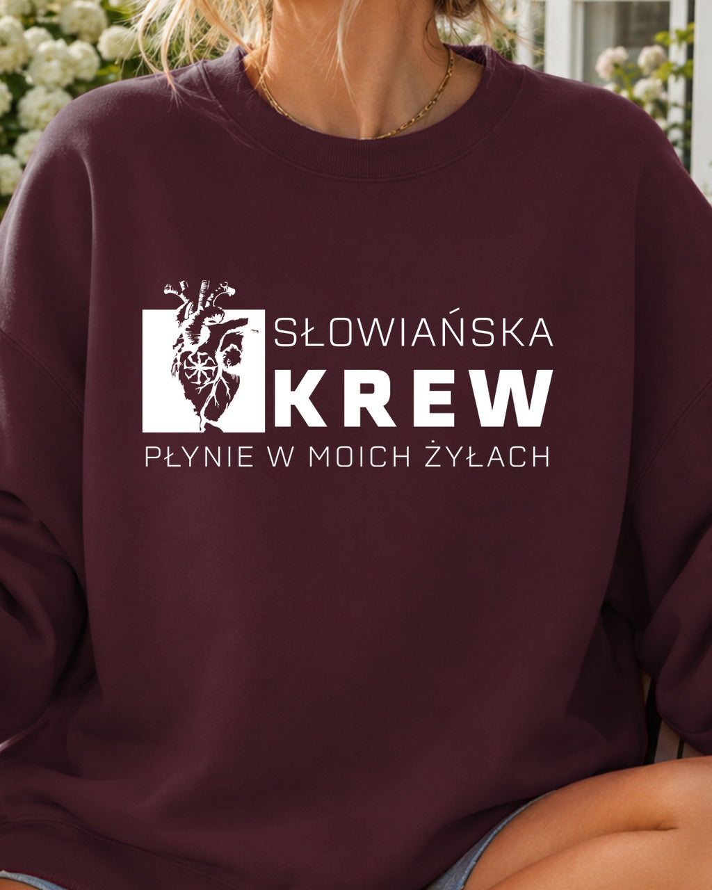 Słowiańska Krew Płynie w Moich Żyłach — Bordowy