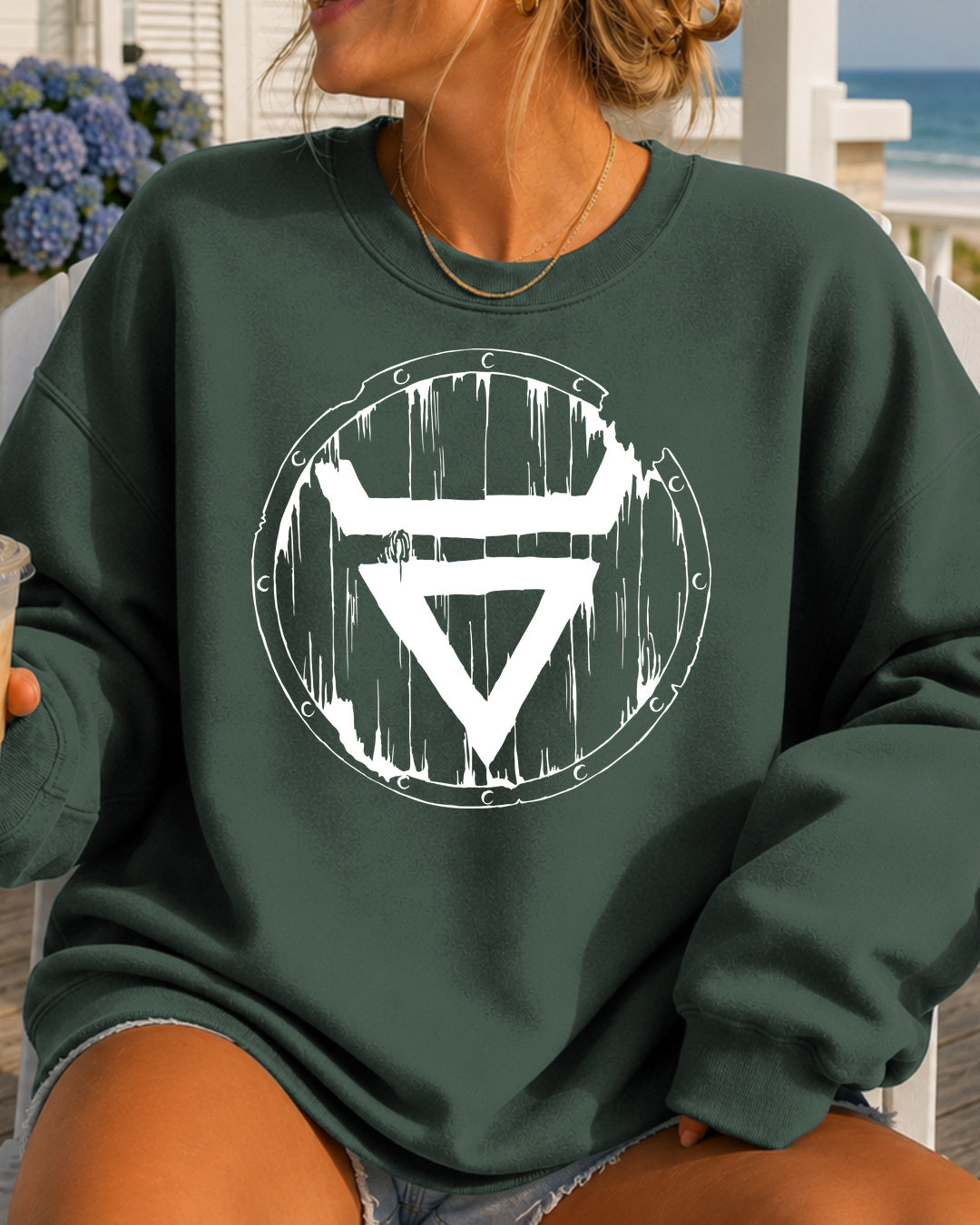 Symbol Welesa Tarcza — Zielony butelkowy