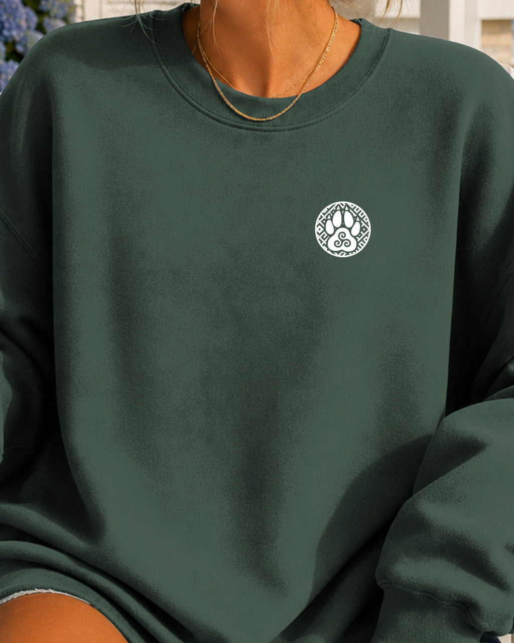 Triskelion Łapa — Zielony butelkowy