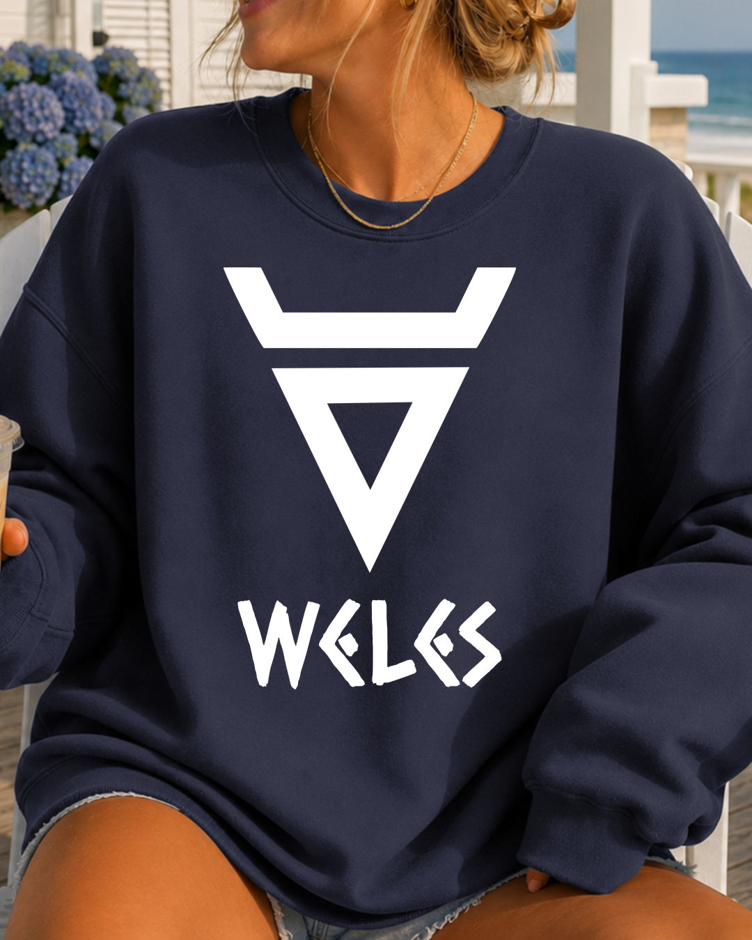 Weles Symbol — Granatowy