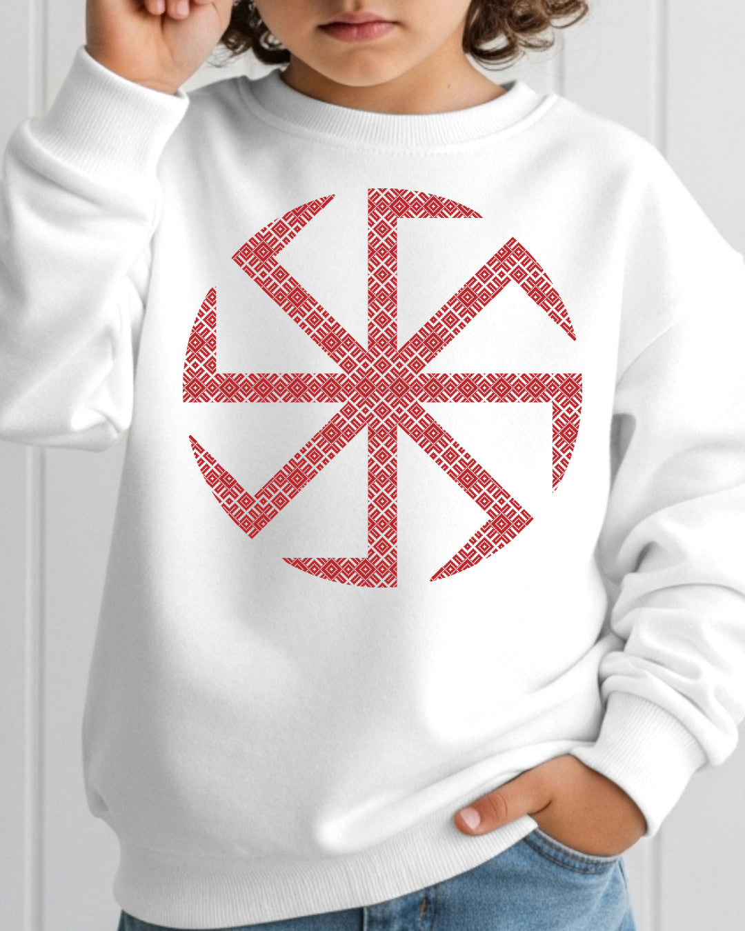 Kołowrót Ornament — Biały