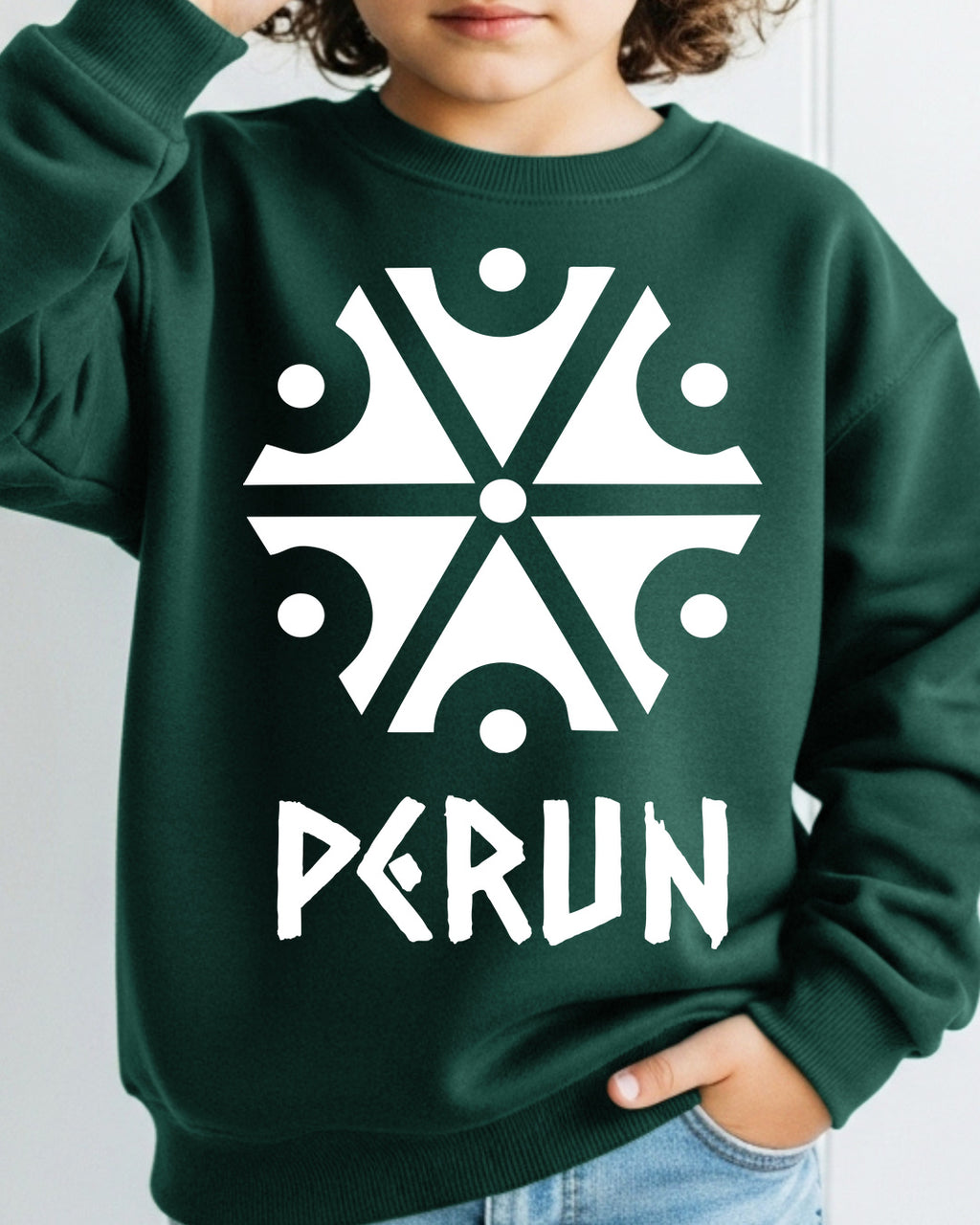 Perun Symbol — Zielony butelkowy