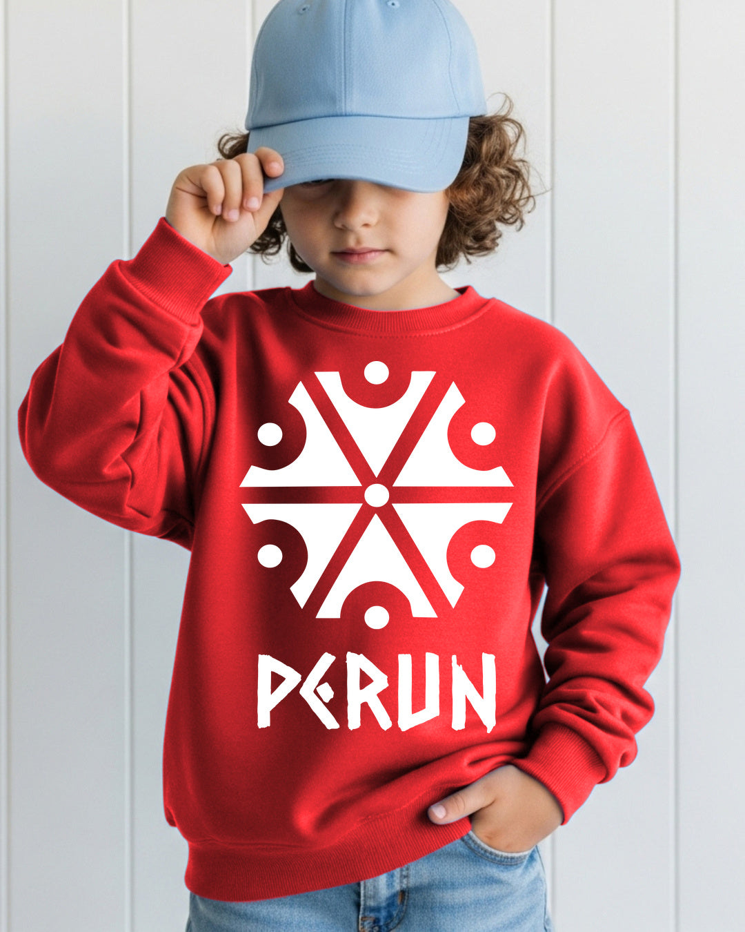Perun Symbol — Czerwony