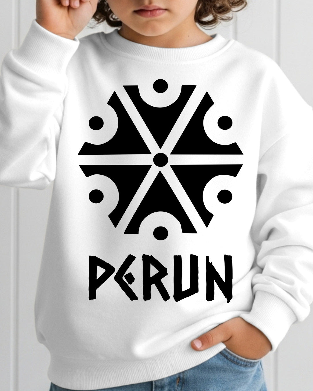Perun Symbol — Biały