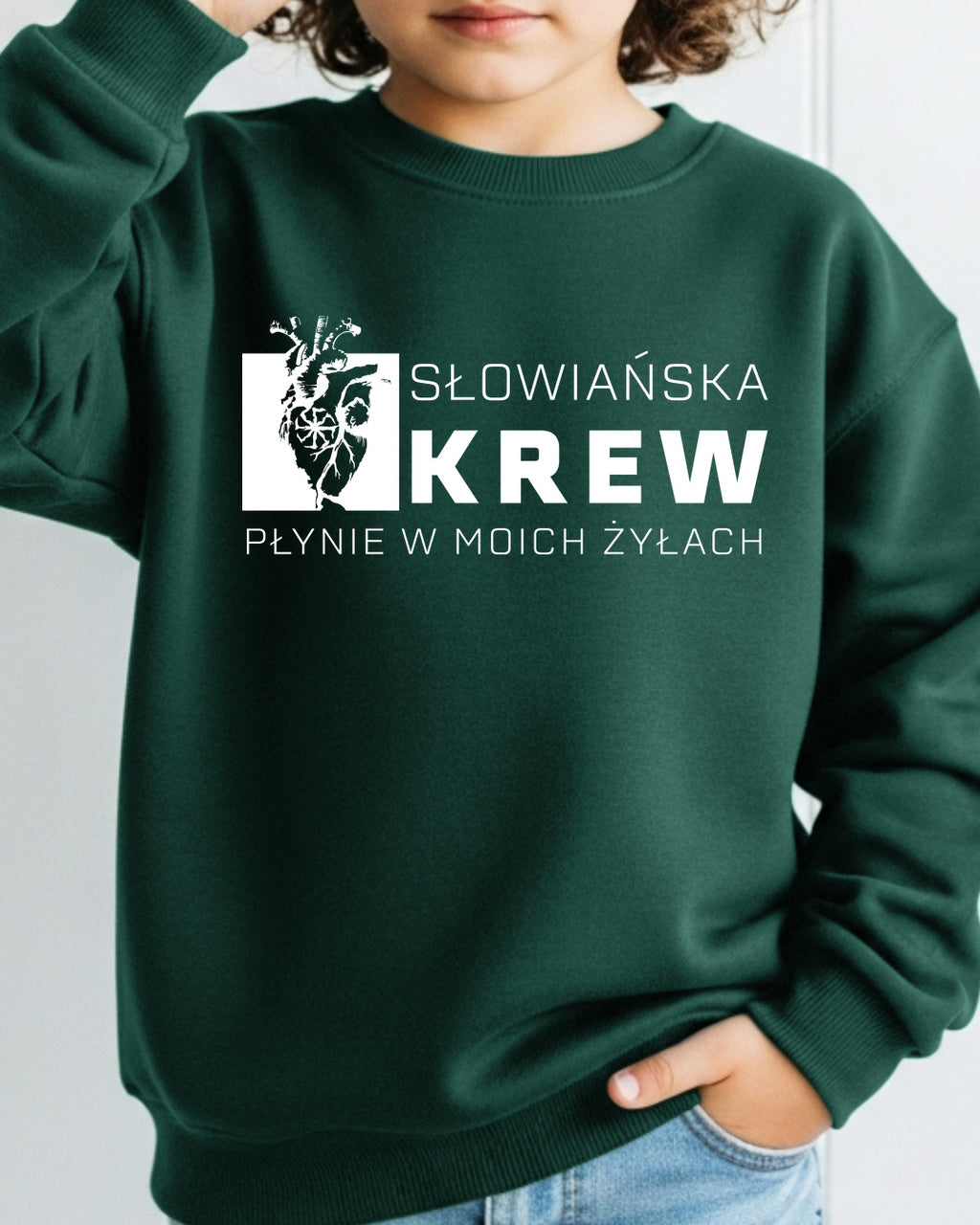 Słowiańska Krew Płynie w Moich Żyłach — Zielony butelkowy