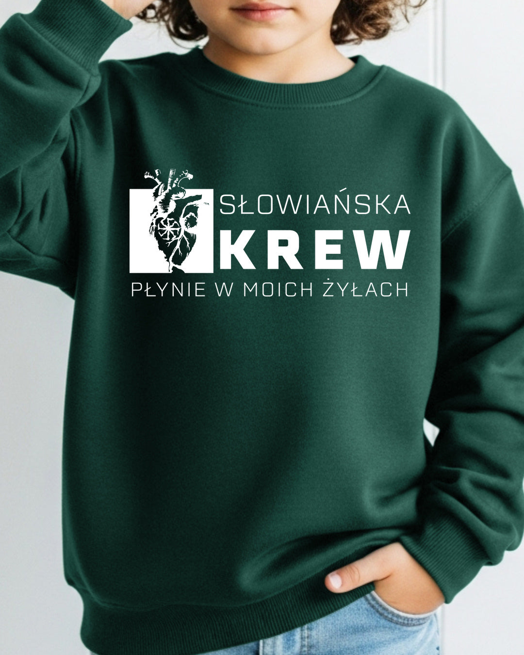 Słowiańska Krew Płynie w Moich Żyłach — Zielony butelkowy
