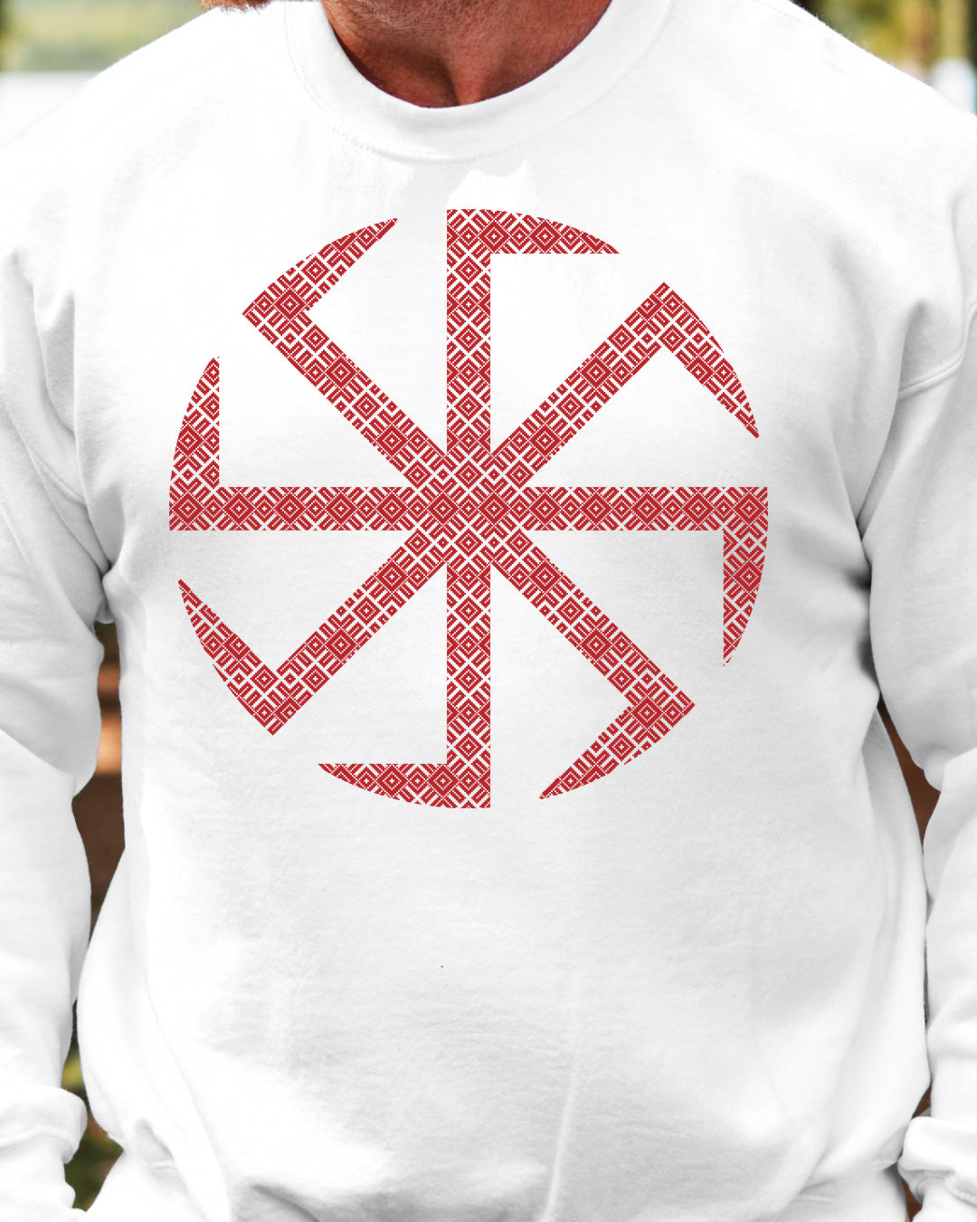 Kołowrót Ornament — Biały