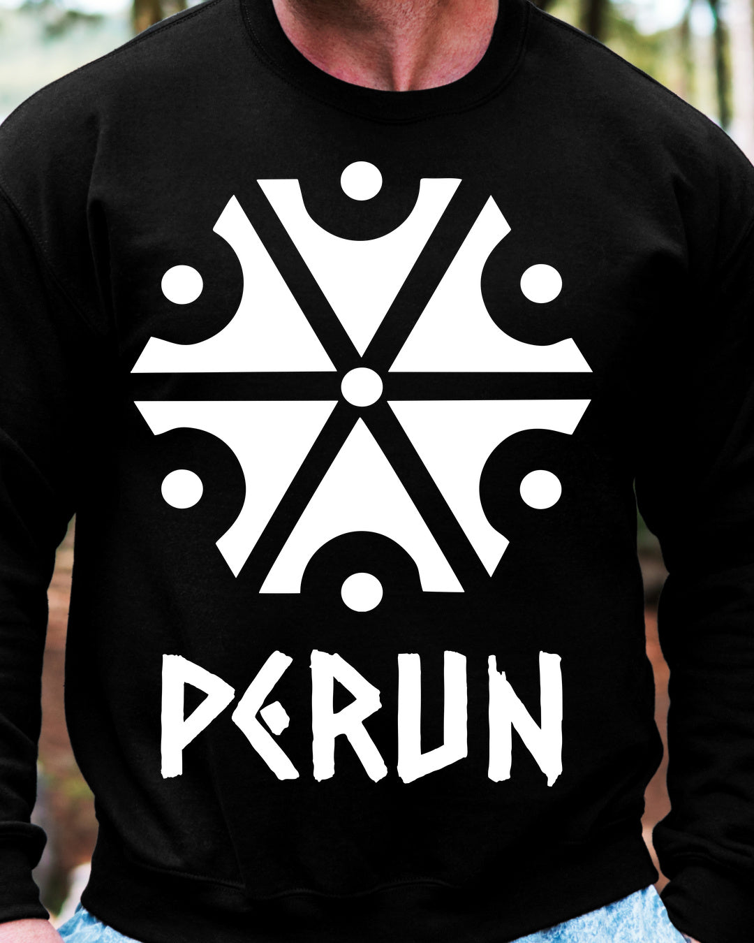 Perun Symbol — Czarny