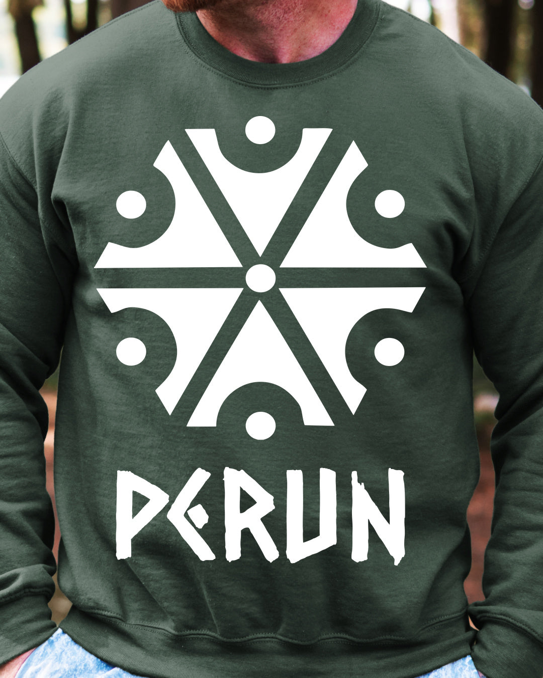 Perun Symbol — Zielony butelkowy