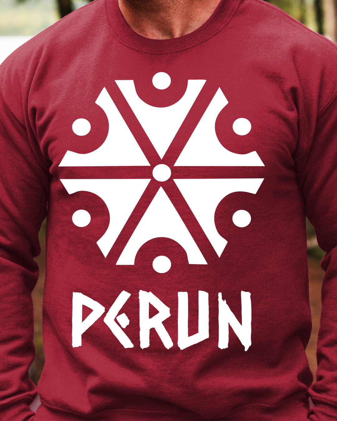 Perun Symbol — Czerwony