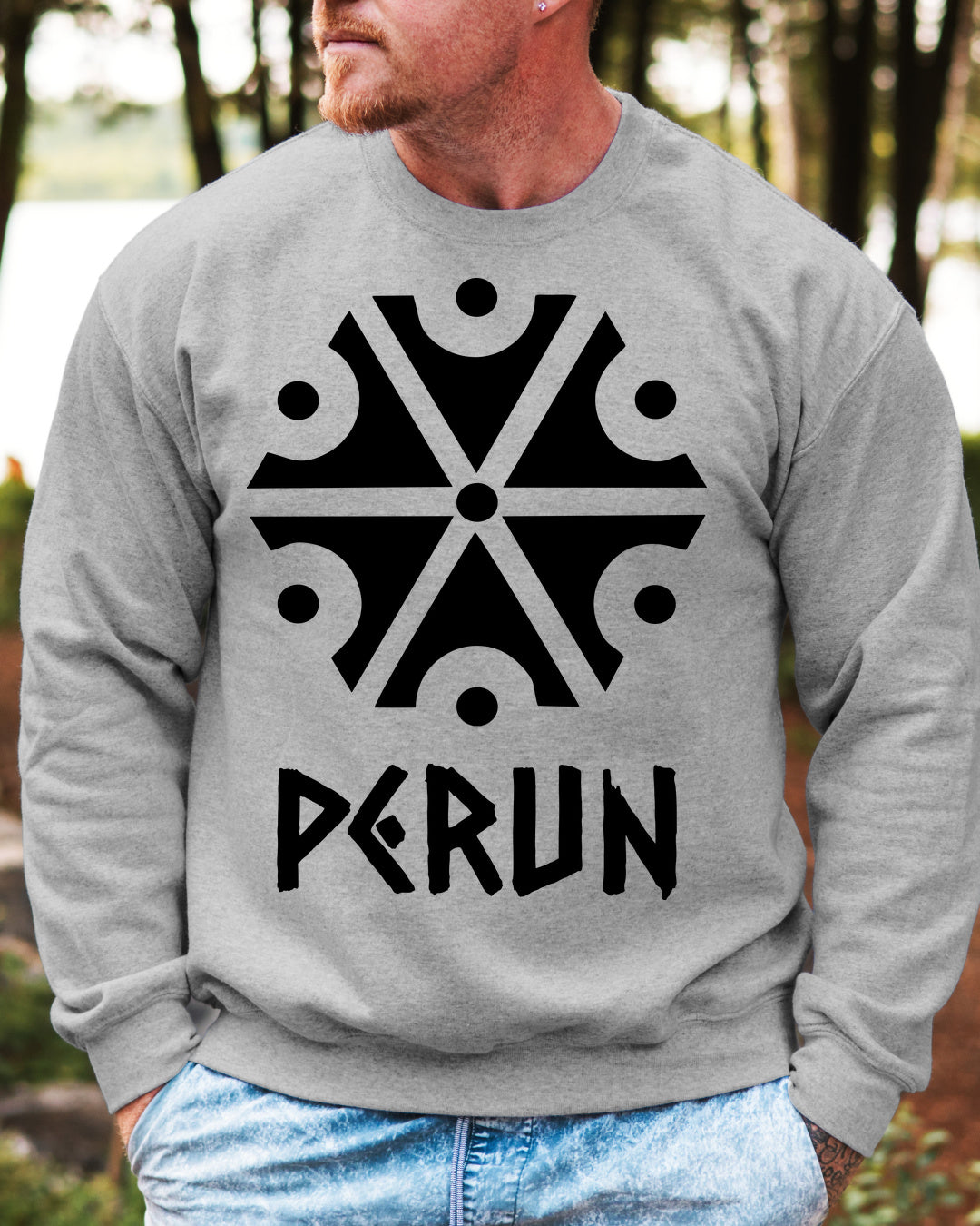 Perun Symbol — Szary