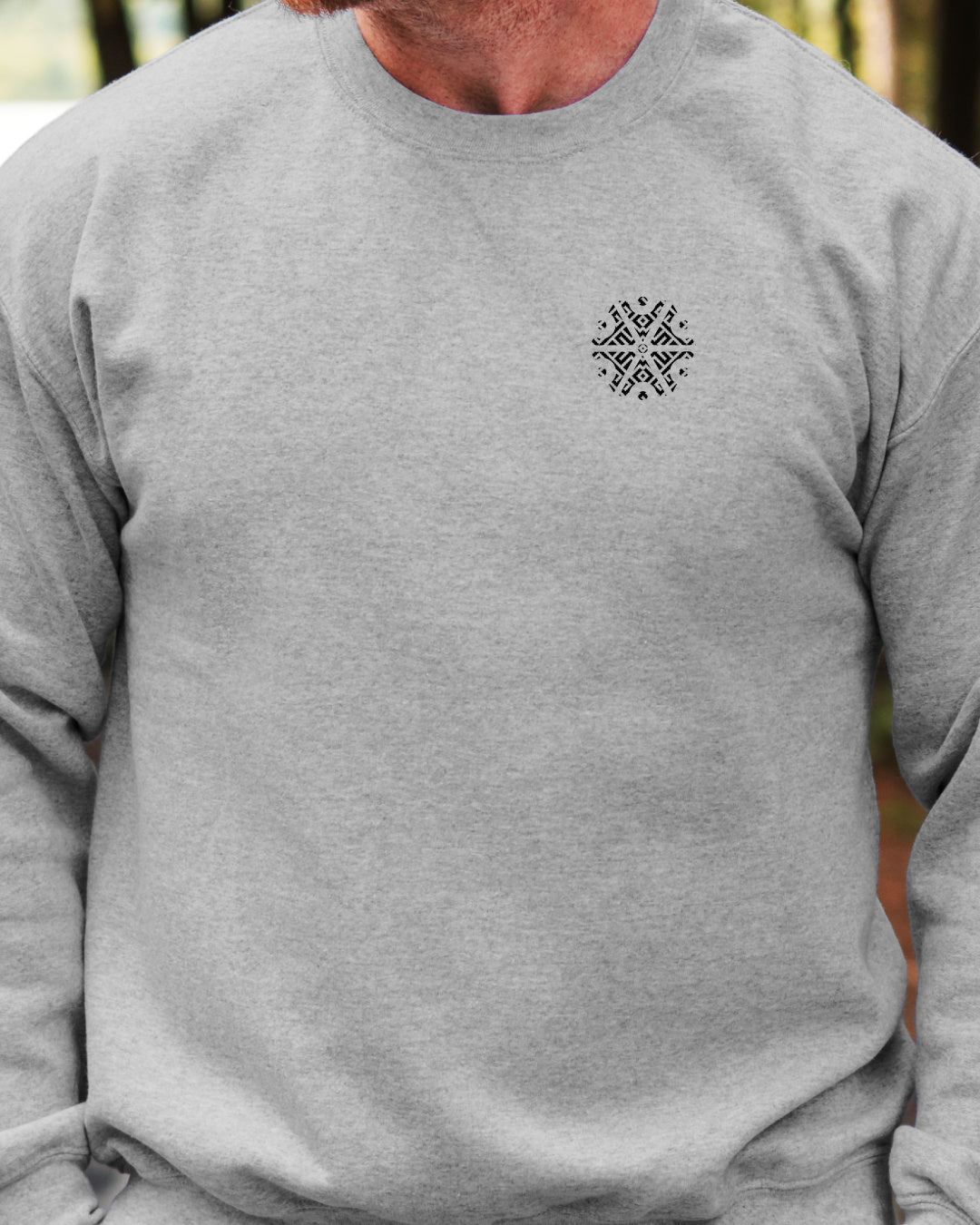 Perun Symbol Ornament II — Szary