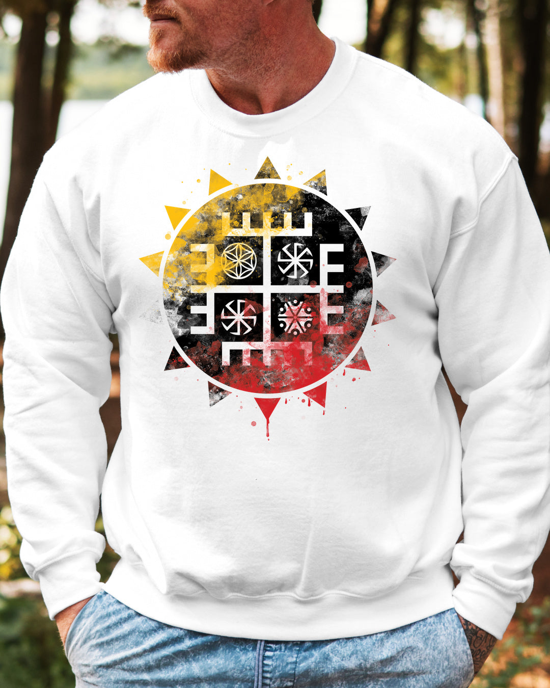 Ręce Boga Słońce — Biały