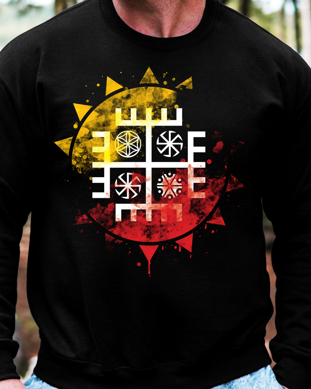 Ręce Boga Słońce — Czarny