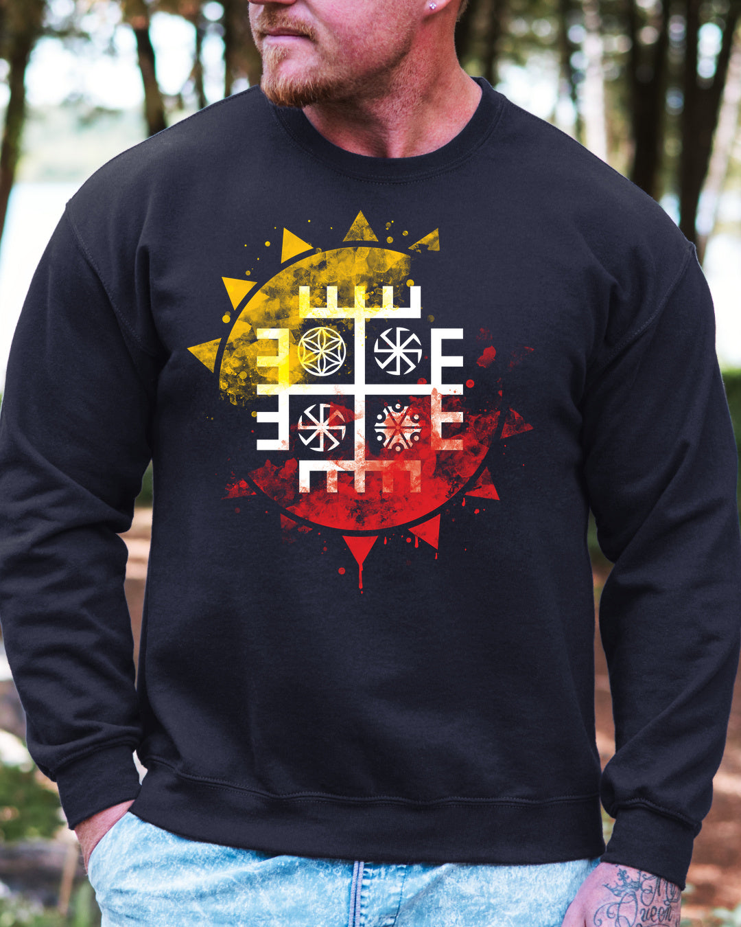 Ręce Boga Słońce — Granatowy