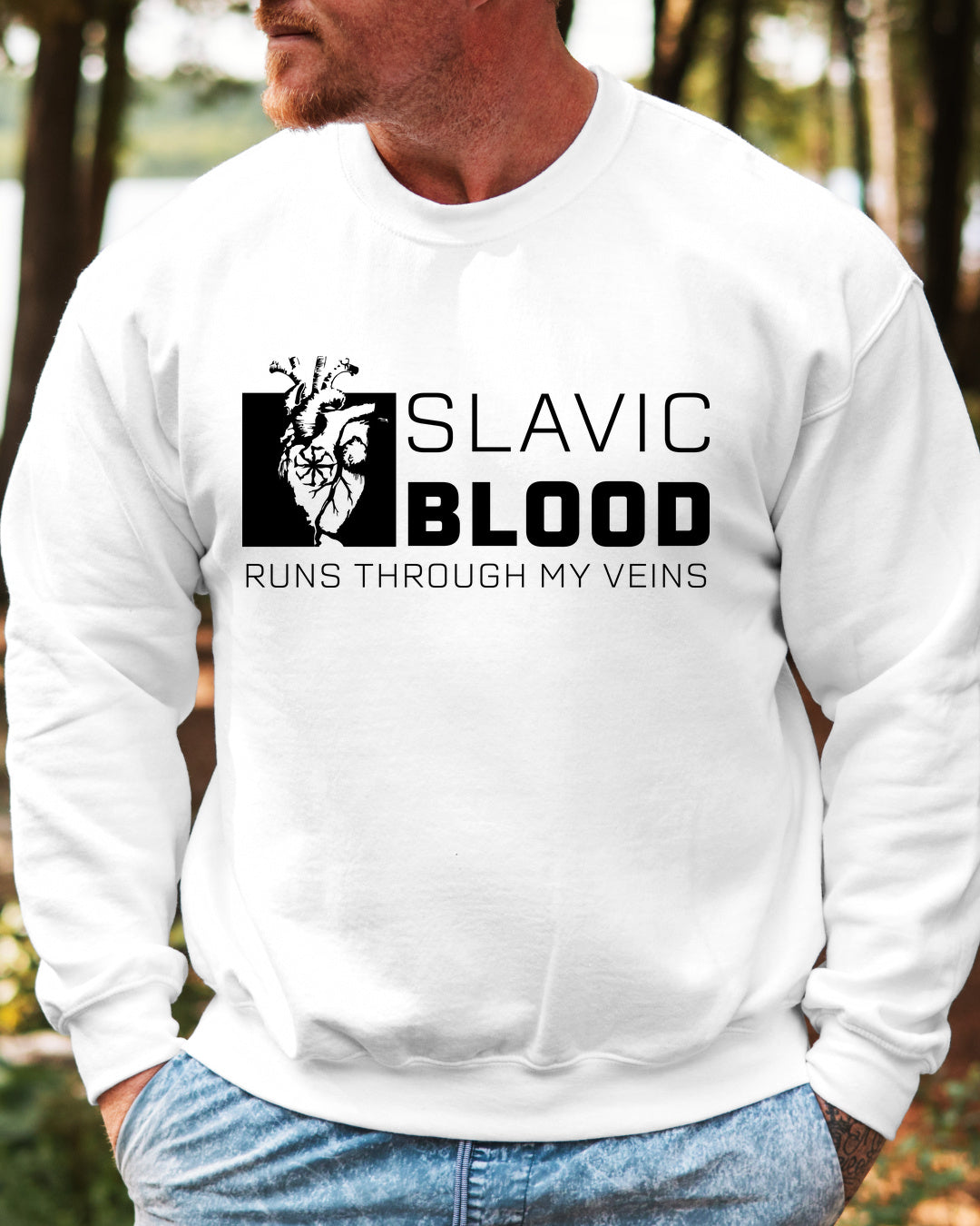 Slavic Blood Runs Through My Veins — Biały