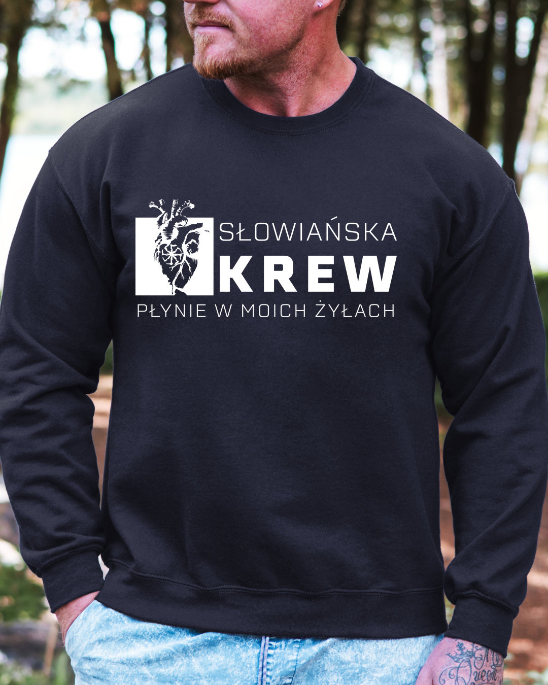 Słowiańska Krew Płynie w Moich Żyłach — Granatowy