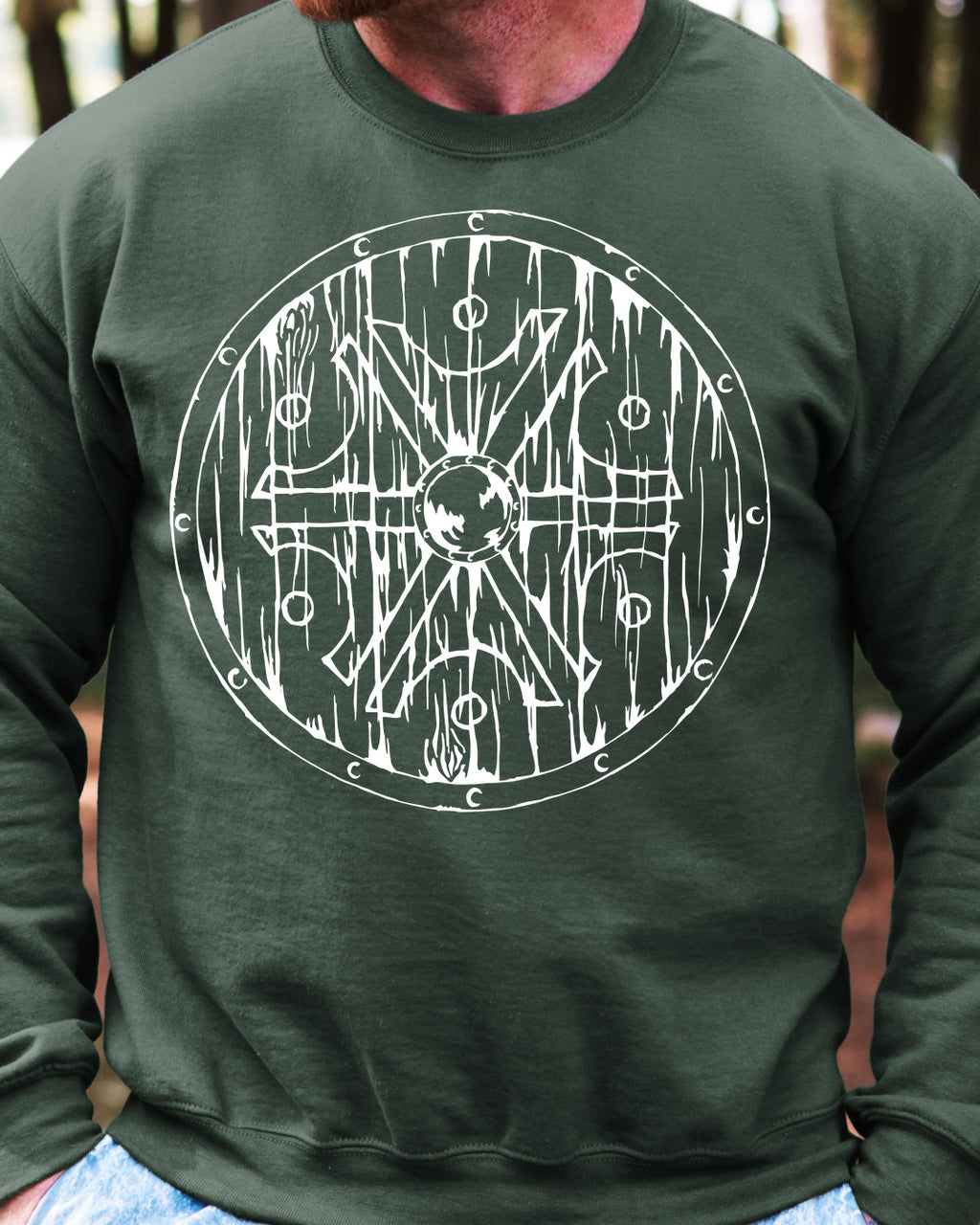 Symbol Peruna Tarcza — Zielony butelkowy